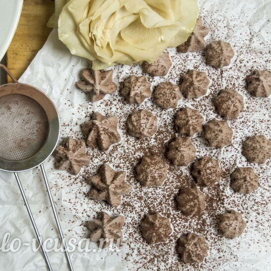 Рецепт безе с какао