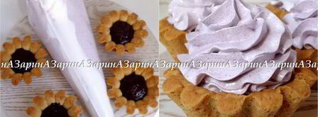 корзиночки с черничным кердом и безе. Шаг 13