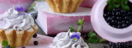 корзиночки с черничным кердом и безе. Шаг 14