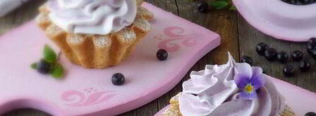 корзиночки с черничным кердом и безе. Шаг 15