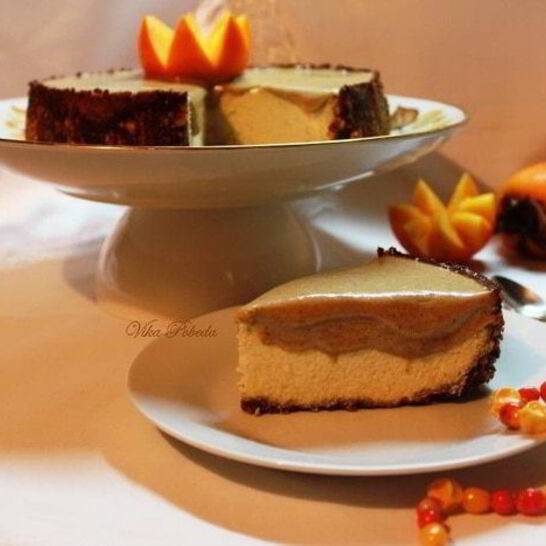 Рецепт чизкейка халва-хурма