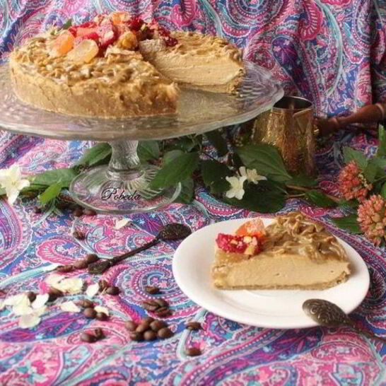 Рецепт чизкейка халва-кофе-кардамон