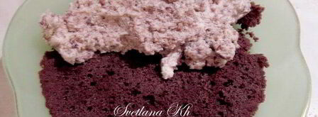 десерт с халвой, клюквой и сливками. Шаг 4