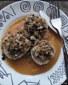 Грушевые лодочки с пряником и халвой