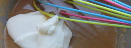 грушевые лодочки с пряником и халвой. Шаг 13