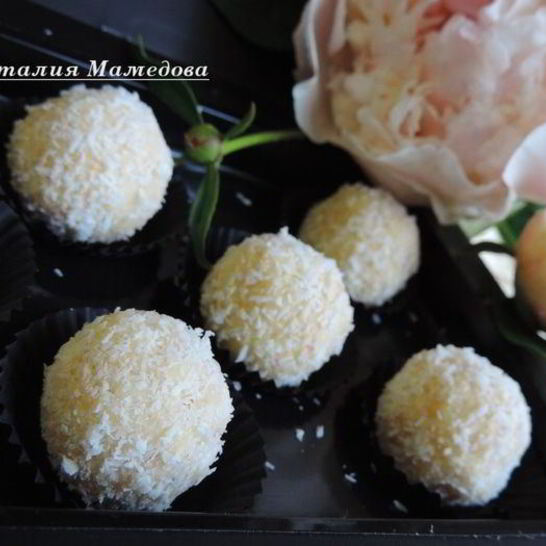 Рецепт кокосово-кунжутных конфеты