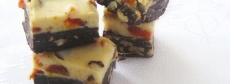 конфеты с двумя видами шоколада, с орехами и сухофруктами. Шаг 9