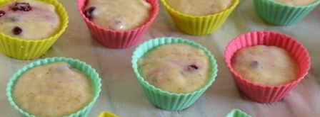 маффины конфетки с брусникой. Шаг 9