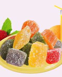 Желейные конфеты из плодово ягодного сока