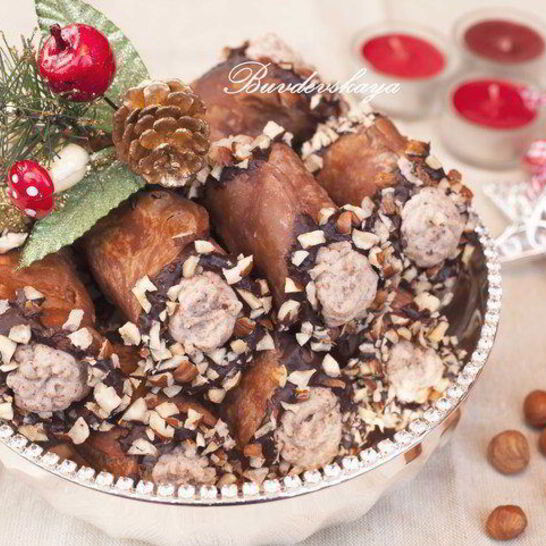 Рецепт каннолей с каштановым кремом