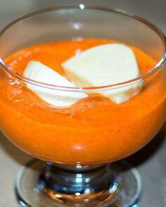 Крем из сладкого перца с сыром моцарелла