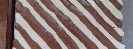 полосатый рулад с шоколадным кремом. Шаг 4