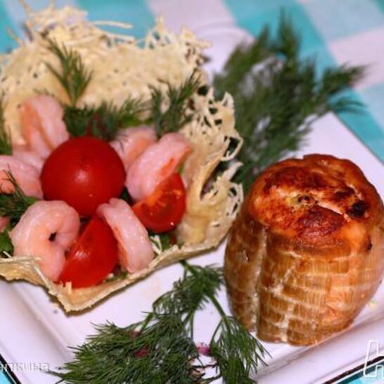 Рецепт рулетиков из лосося с кремом из рикотты