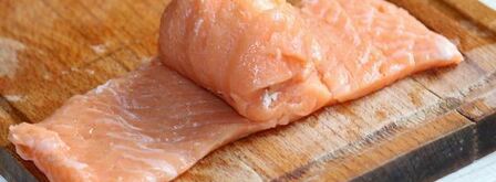 рулетики из лосося с кремом из рикотты. Шаг 7