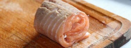 рулетики из лосося с кремом из рикотты. Шаг 8