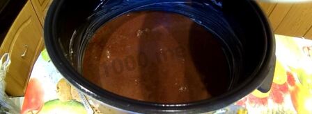 шоколадный бисквит в мультиварке со сметанным кремом. Шаг 5