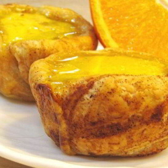 Рецепт слоеных корзиночек с кремом и карамелью