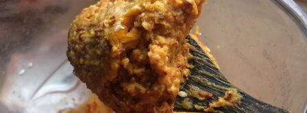 веганский крем-борщ с тыквенным хумусом. Шаг 3