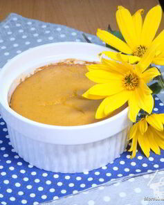 Запеченный крем из тыквы