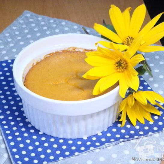 Рецепт запеченного крема из тыквы