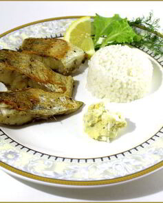 Запеченный судак с яичным кремом