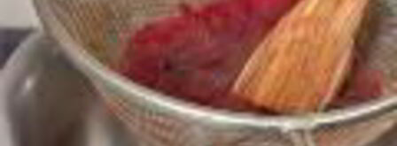 мороженое с кулиссой из ежевики. Шаг 3