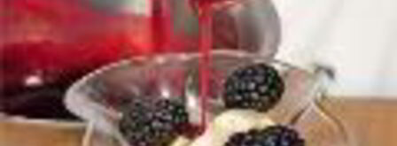 мороженое с кулиссой из ежевики. Шаг 4