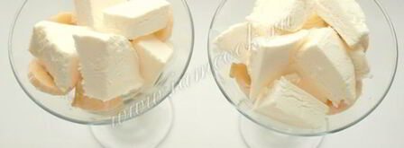 мороженое с лимонным курдом, шоколадом и бананом. Шаг 5