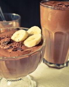 Шоколадно-банановое мороженое