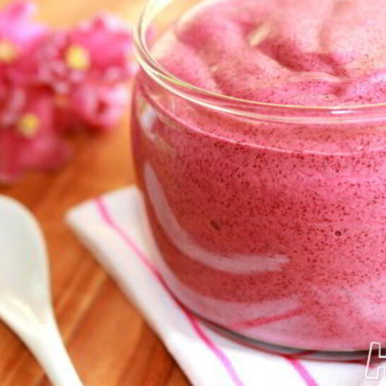 Рецепт чернично-яблочного мусс