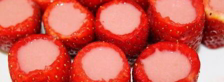 клубничный мусс в клубнике. Шаг 7