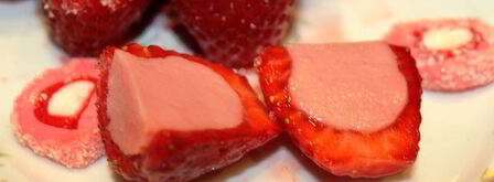 клубничный мусс в клубнике. Шаг 8