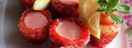 клубничный мусс в клубнике. Шаг 9