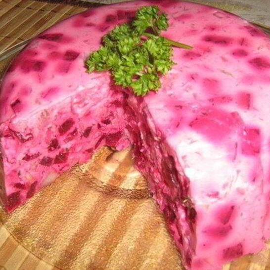 Рецепт мусса из сельди и свеклы