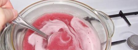 мусс клюквенный. Шаг 7