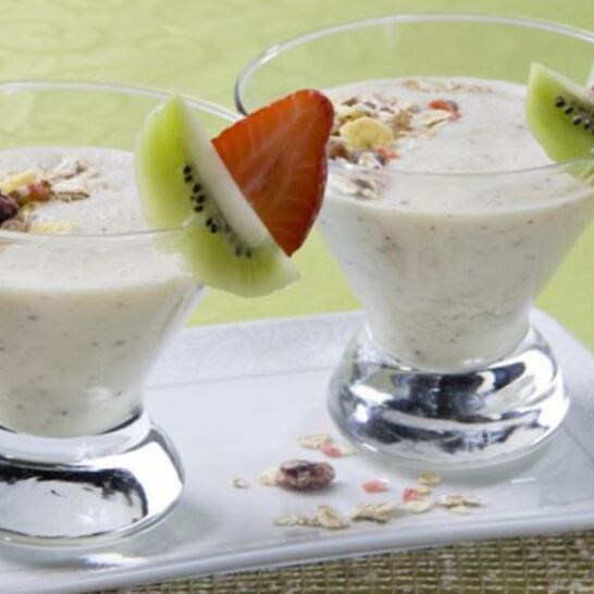 Рецепт мусса с киви и клубникой