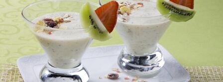 мусс с киви и клубникой. Шаг 4