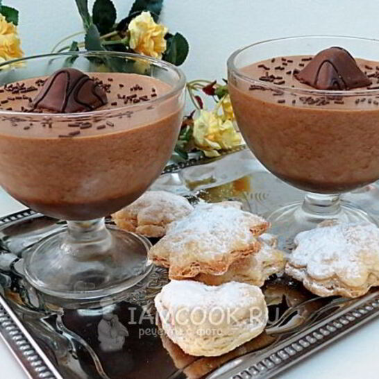 Рецепт шоколадна-кофейного мусс