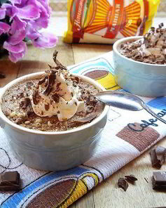 Шоколадно-сливочный мусс на манной крупе