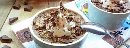 шоколадно-сливочный мусс на манной крупе. Шаг 7