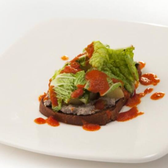 Рецепт сморреброда с муссом из говяжьего языка