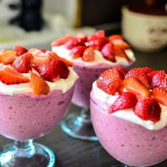 Рецепт творожно-ягодного мусс