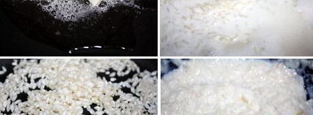 винное желе с нежным рисовым муссом и томатно-ягодным соусом. Шаг 4