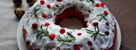 кулич с вишней и клюквой. Шаг 6