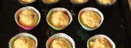 куличи с апельсиновой цедрой и вяленой клюквой. Шаг 9