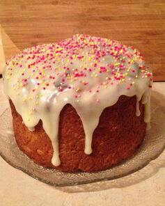 Пасхальный кулич на сливках