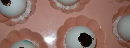 пасхальные брауни в яичной скорлупе. Шаг 5