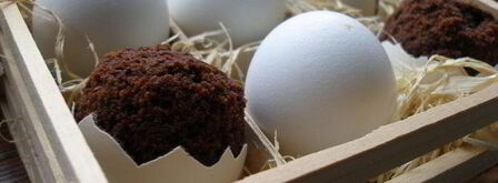 пасхальные брауни в яичной скорлупе. Шаг 7