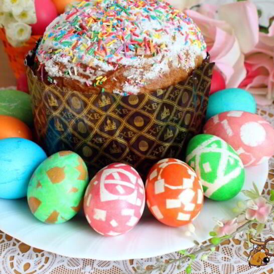 Рецепт пасхальных яиц с рисунками