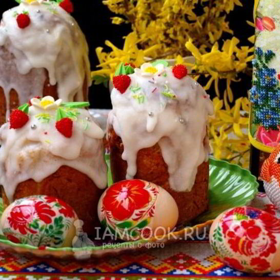 Рецепт творожного кулича без дрожжей